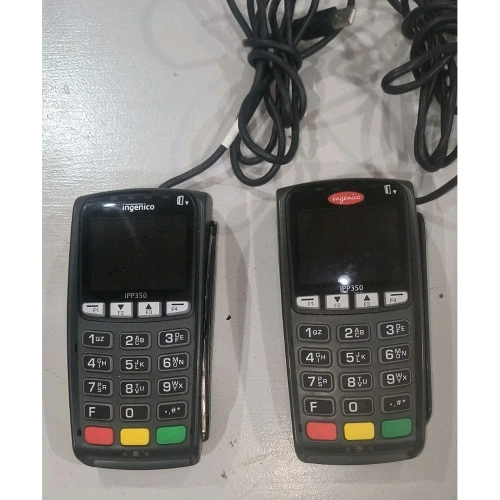 Ingenico iPP350-01T1305A Credit Card Reader Terminal POS Lot 2 Bundle
